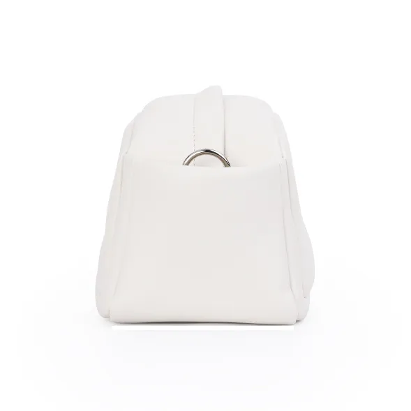 Karkki Leather Crossbody Bag, Shoulder Bag Women's White-5