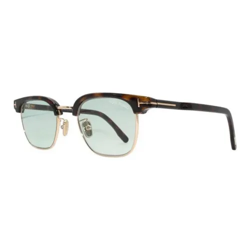 TOM FORD Plastic Metal Browline Sunglasses Men's Tortoiseshell