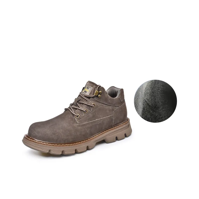 Laoks Men's Casual Shoes Men Low Top Yellow/Brown/Beige-12