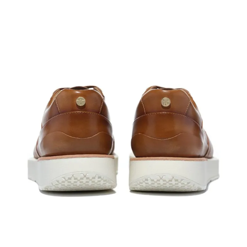 LI NING 1990 Anti Slip Wear Resistant Low Top Sports Casual Shoes Men's Yellow Brown-3