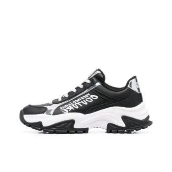 VERSACE JEANS Versace Slip Resistant Low Top Sports Casual Shoes Women's Black White