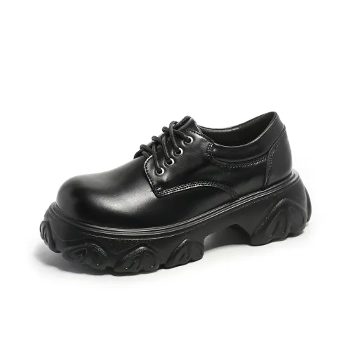 Obertine Casual Single Shoes 5.5cm Women's Black Brown
