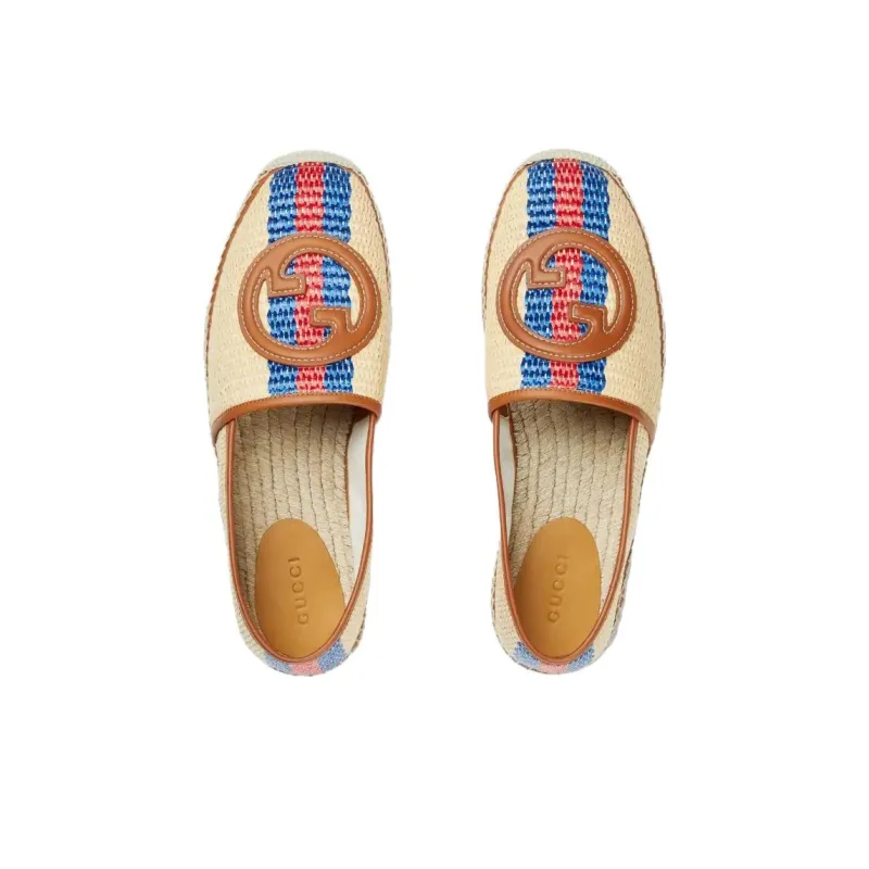 GUCCI Interlocking Casual Shoes Men's Beige-3