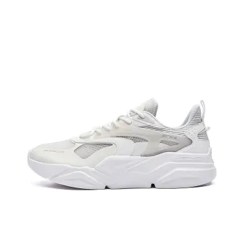 Erke Raging Breathable Low Top Casual Shoes Men's Gray White