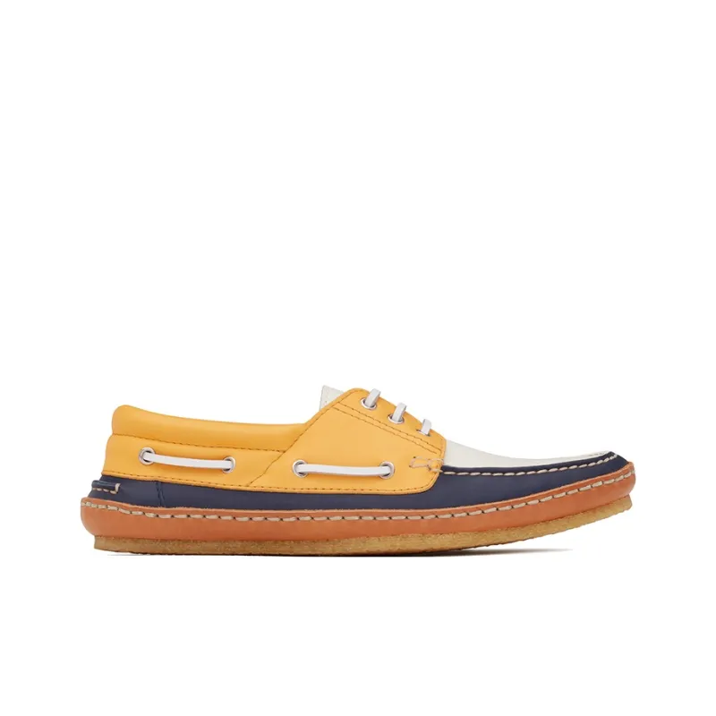 SAINT LAURENT Ashe Colour-block Boat Shoes-1