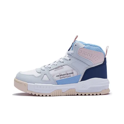 361° Skateboard Shoes Women's High-Top White/Blue/Gray/Pink