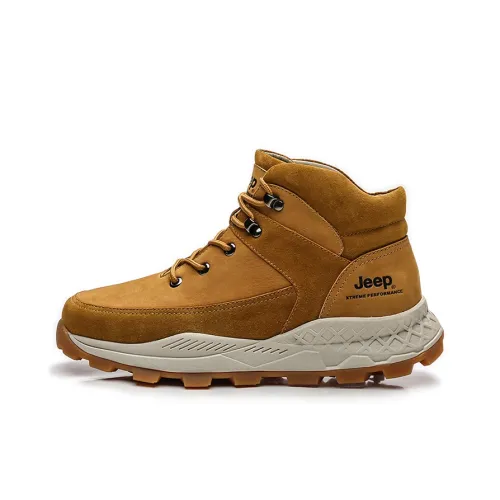 Jeep Outdoor Boots Men Red Brown