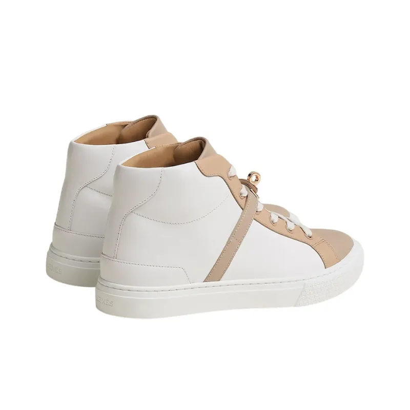 HERMES Daydream Stylish Skateboarding Shoes Women's White Brown-4