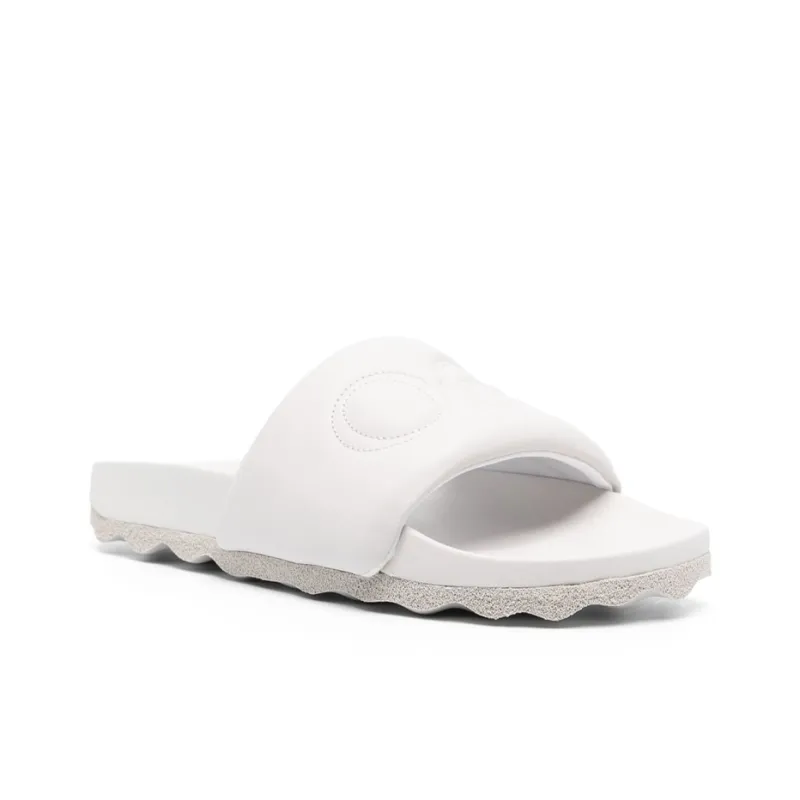 OFF WHITE Rubber Sole Slip Resistant Stylish Sandals Men's Light Gray-2