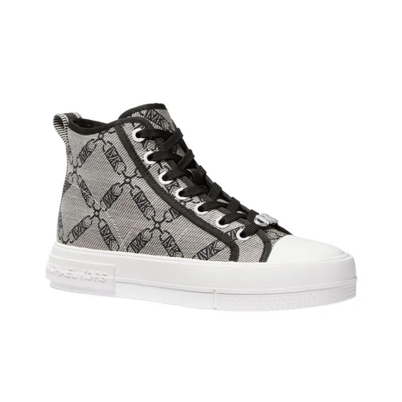 MICHAEL KORS High-Top Stylish Skateboarding Shoes Women's Black Gray-2