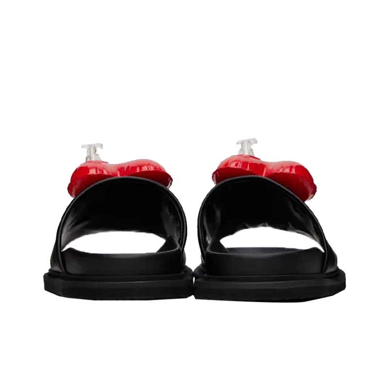 MOSCHINO Slide Slippers Women's Black-4