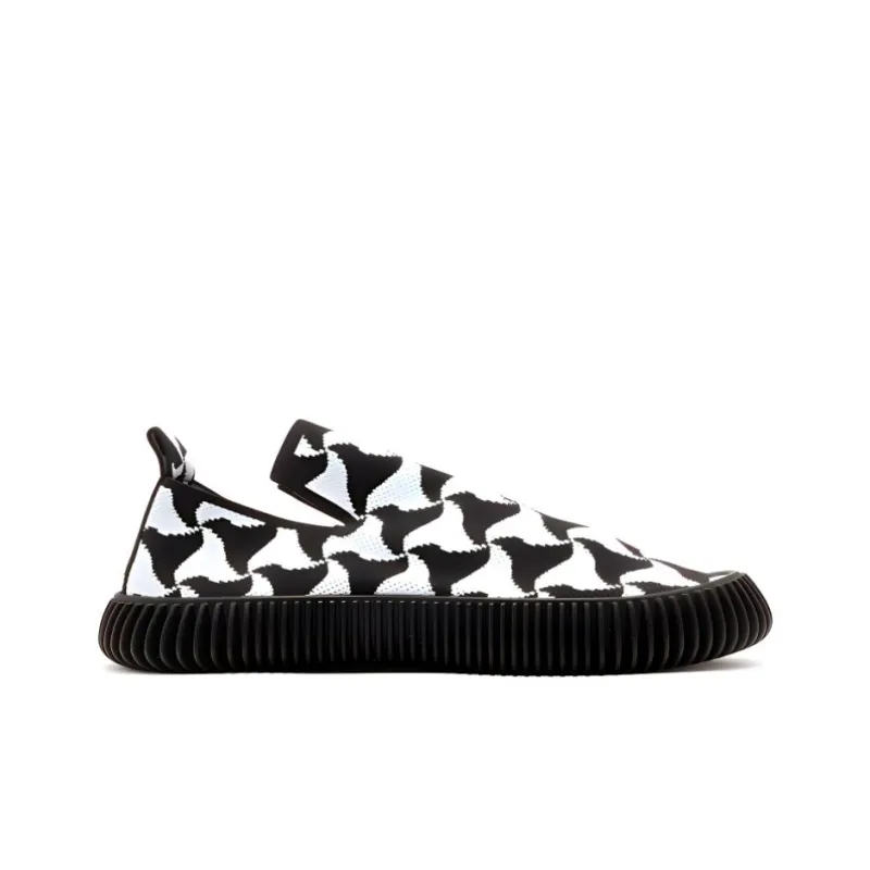 Bottega Veneta Ripple Knit Sneaker Black White-1