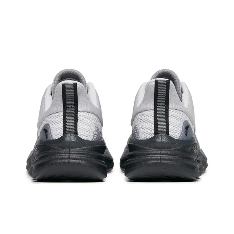 Anta Cushioned Anti-Slip Wear-Resistant Breathable Lightweight Low-Top Running Shoes Men's Gray-3