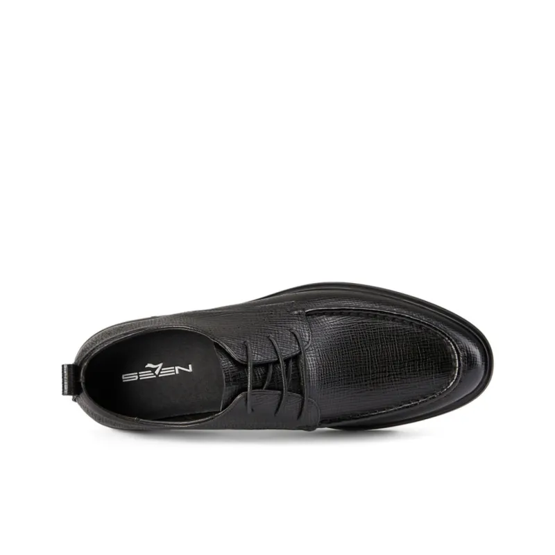 SEVEN Dress Shoes Men Low Top Black-2