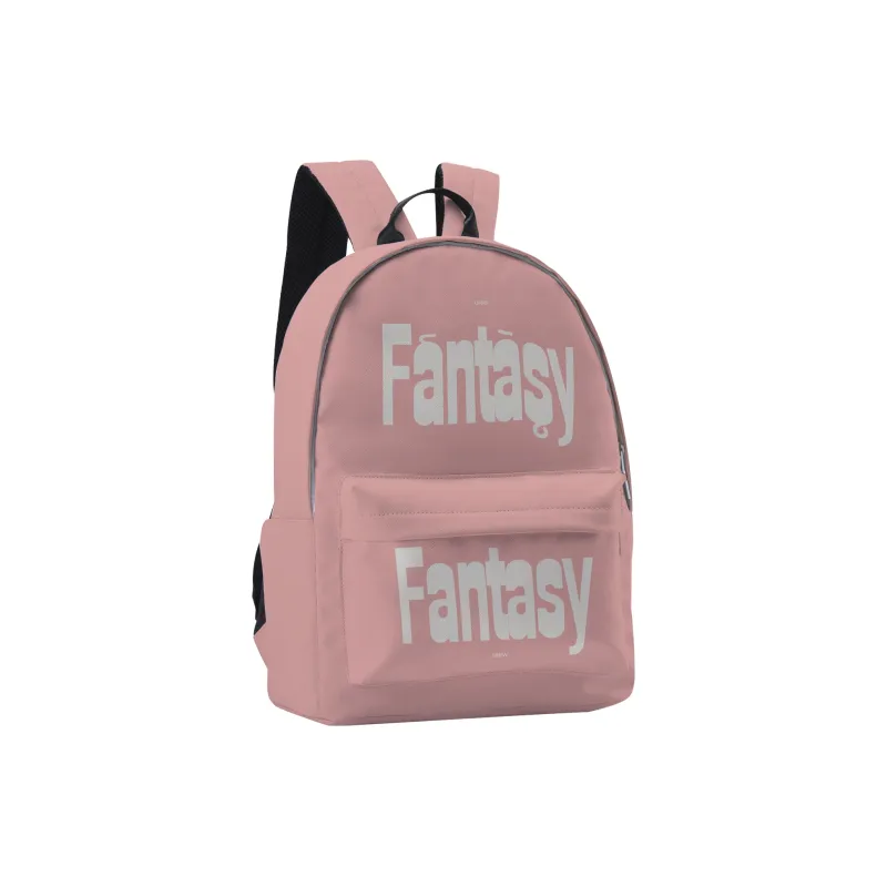 SRRW PU Student Backpack Regular Unisex Black Pink-7