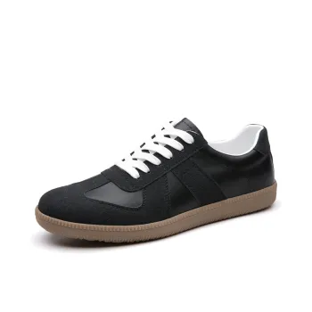Poitulas Men's Casual Shoes Men Low Top Black, White