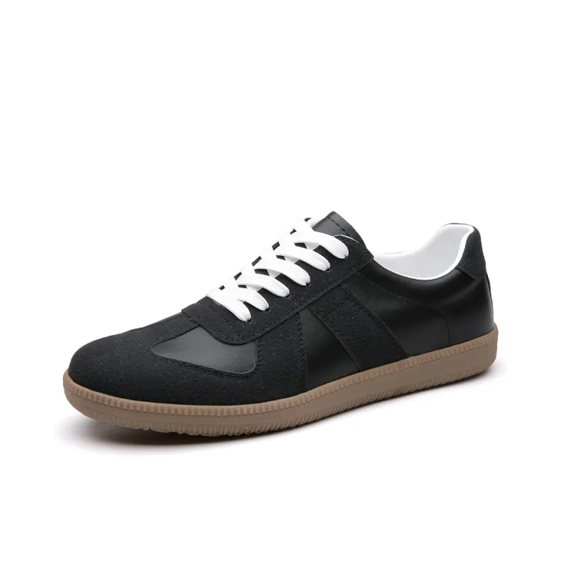 Poitulas Men's Casual Shoes Men Low Top Black, White-0