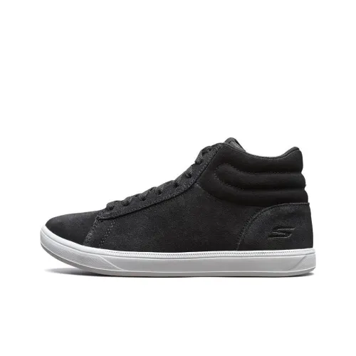 Skechers ON THE GO Anti-used Wear-Resistant High-Top Skateboard Shoes Women's Black