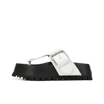 Naked Wolfe Vixen Abrasion-Resistant Flip Flops Women's White Black