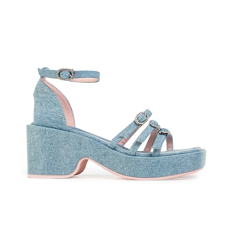 Wonderful Couple One Strap Sandals 7cm Women's-28
