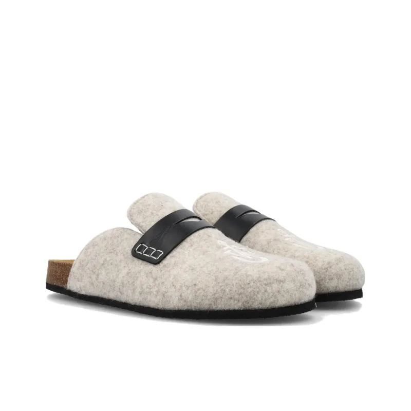 JW Anderson Wrap-toe Slippers Gray-2