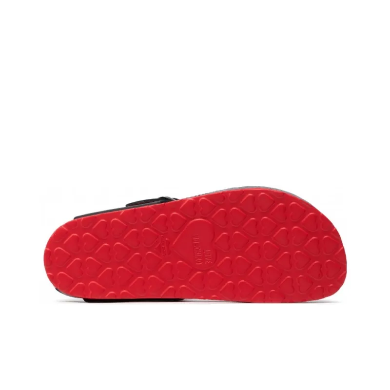 LOVE MOSCHINO Stylish Sandals Women's Black Red-4