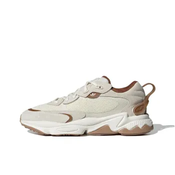 Adidas Originals Ozweego Anti Slip Wear Resistant Low Top Chunky Sneakers Unisex Beige White Brown