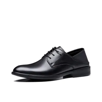 VANSSI Dress Shoes Men Low Top Brown