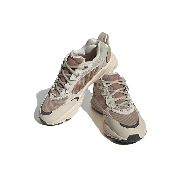 Adidas Originals Ozweego Meta Shoes 'Brown / Light Grey'-2