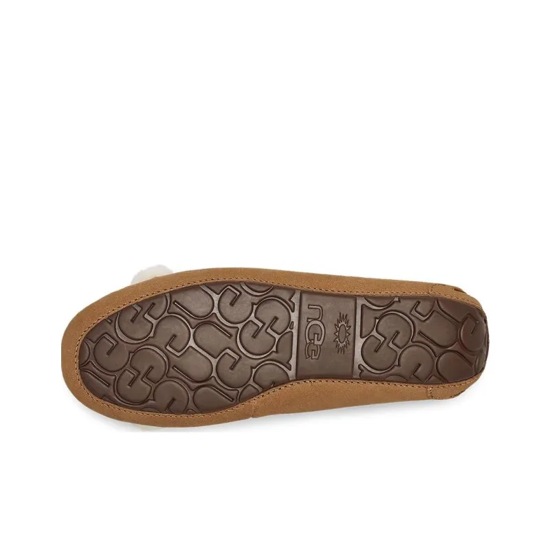 UGG Dakota Fur Bow 'Chestnut' Women's-3