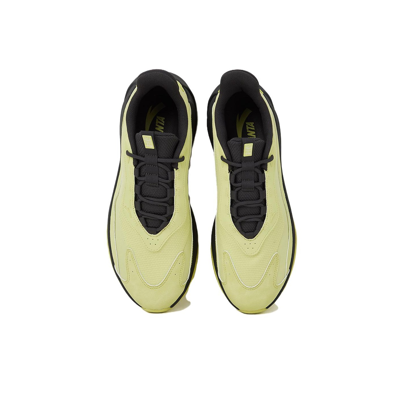 ANTA Casual Shoes Men Low-Top Green Charcoal Gray US M 10
