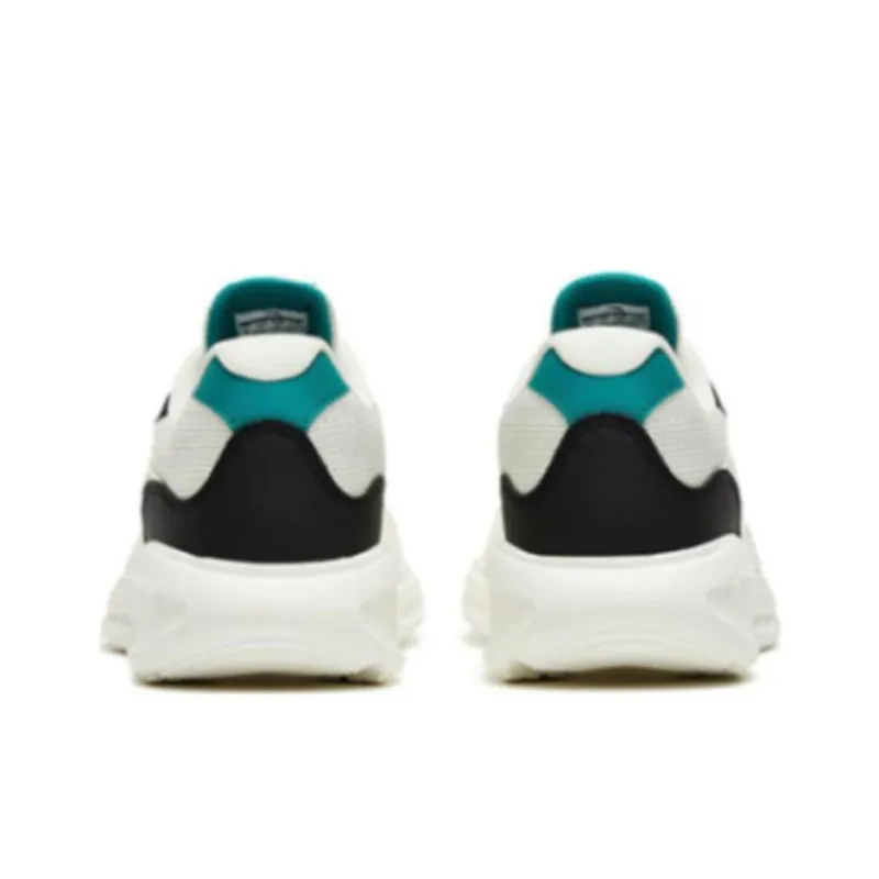 Anta Cushioned Slip Resistant Abrasion Resistant Low Top Running Shoes Men's White Green Black-4