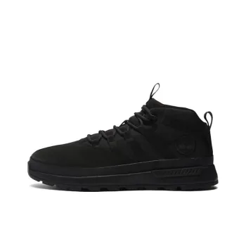 Timberland Euro Trekker Anti-Slip Wear-Resistant Mid-Top Outdoor Shoes Black