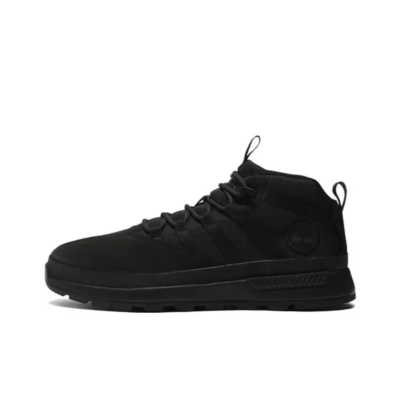 Timberland Euro Trekker Anti-Slip Wear-Resistant Mid-Top Outdoor Shoes Black-0