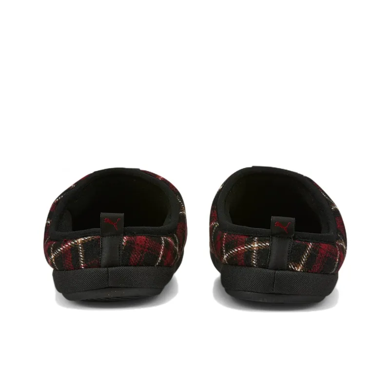 PUMA Scuff Flannel Slip On 'Black Red'-4
