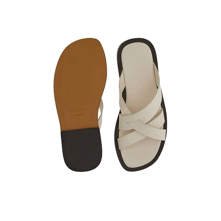 FERRAGAMO Slip Resistant Slide Slippers Men's White-4