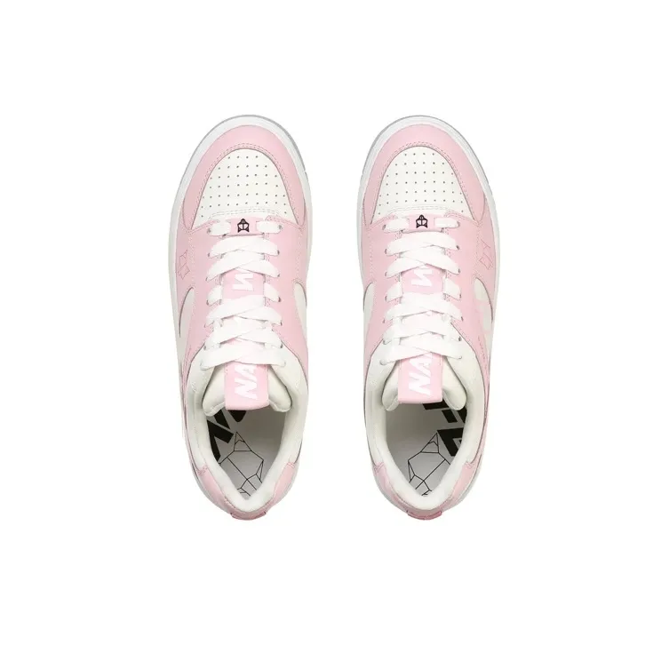 Naked Wolfe Hyde Slip-Resistant Low-Top Stylish Skateboarding Shoes Women's Pink White-2