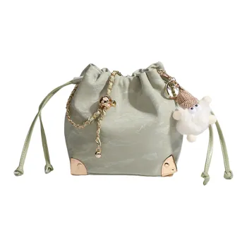 NX DOUGHNUT Pu Shoulder Bag Crossbody Bag Regular Women's Green/Pink