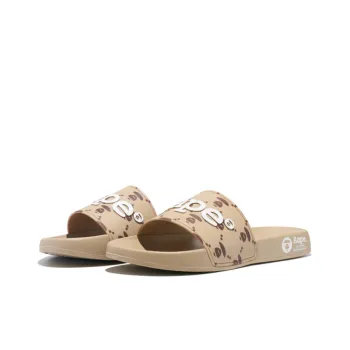 Aape Rubber Sole Abrasion Resistant Slide Slippers Unisex Brown