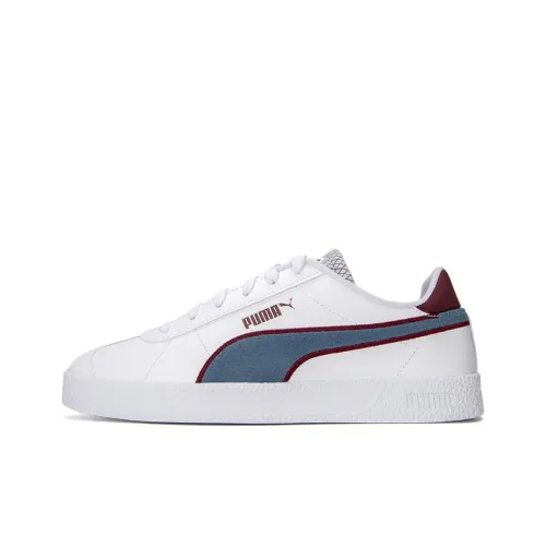 PUMA Club Skateboard Shoes Unisex Low-Top White/Blue/Purple