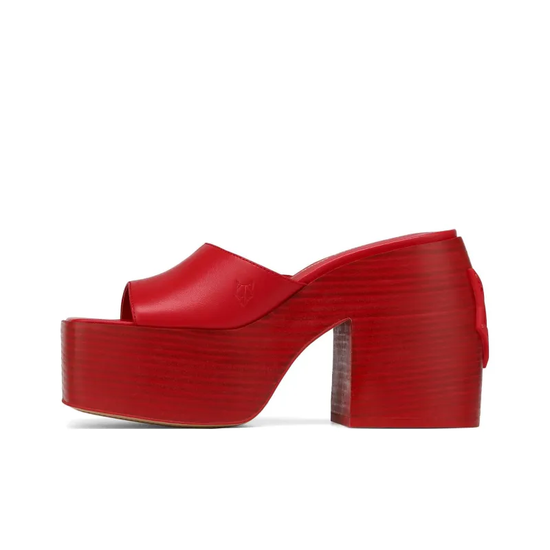 Naked Wolfe Fancy Abrasion-Resistant Slide Slippers Women's Red-0