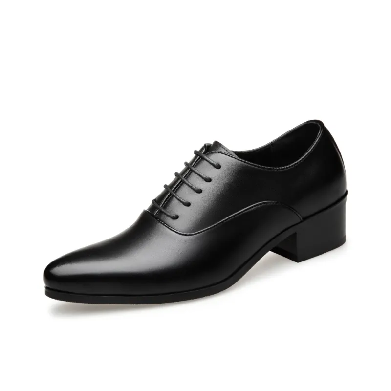 LUOMAIKE Dress Shoes Men Low Top White/Black-5