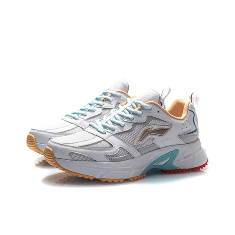 LiNing Durable Breathable Low Top Running Shoes Women's Antarctic Gray-2