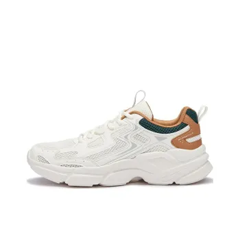 361° Cushioning, Slip Resistant, And Abrasion Resistant Low Top Casual Shoes Men's Feather White