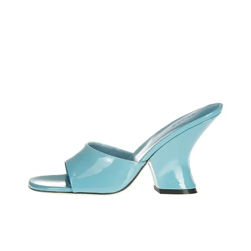 By Far Tais 85mm Patent-leather Mules