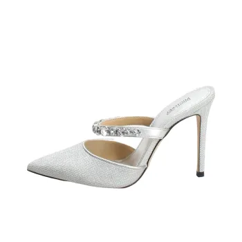 MICHAEL KORS Closed Toe Slippers Women's Silver