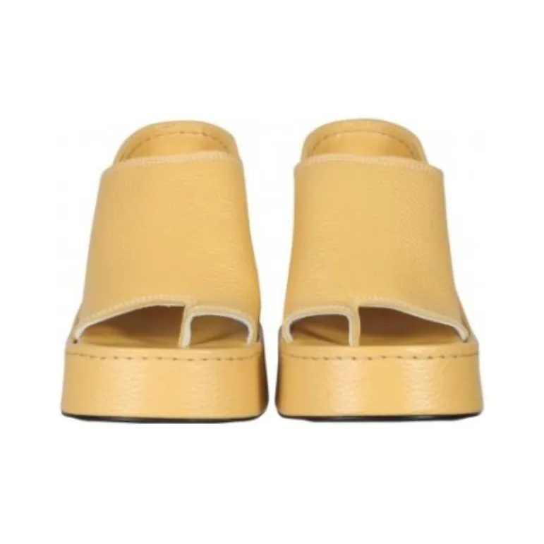 MIISTA Slide Slippers Women's Yellow-2