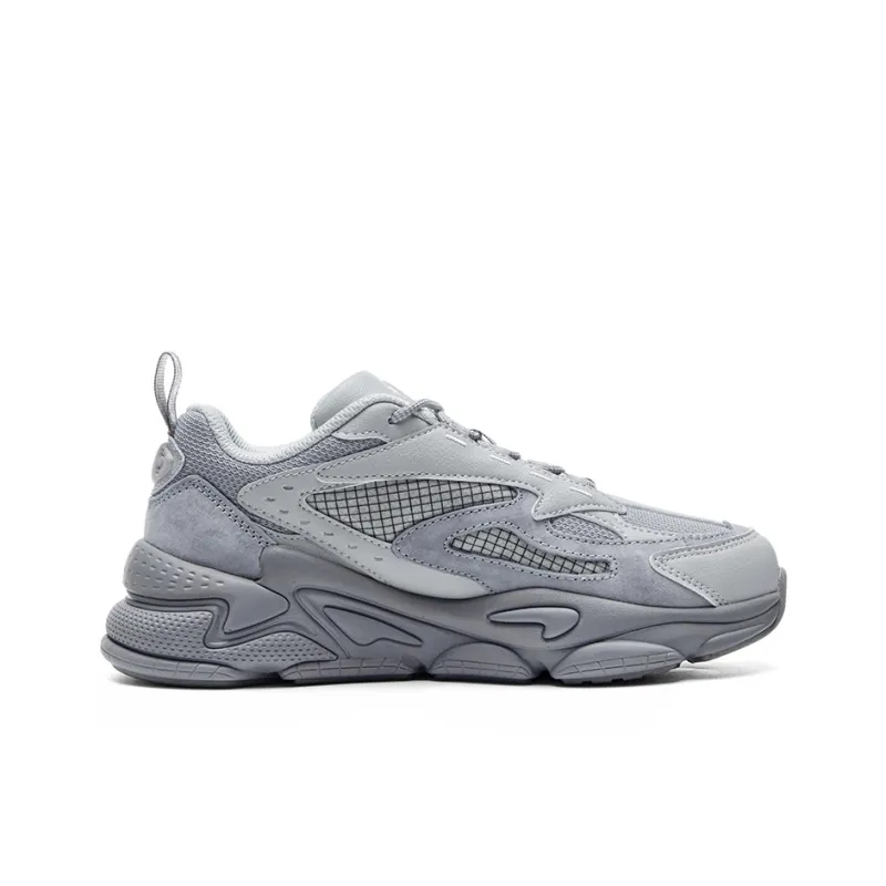 Kappa Series Chunky Sneakers Unisex Low Top Mineral Gray-1
