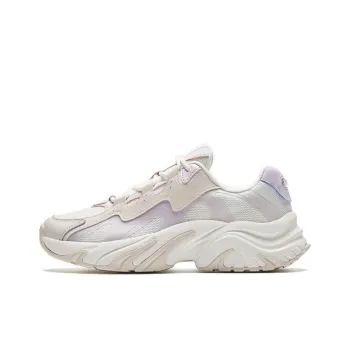 Anta Rabbit Shoes Anti-Slip Wear-Resistant Low-Top Chunky Sneakers Women's White