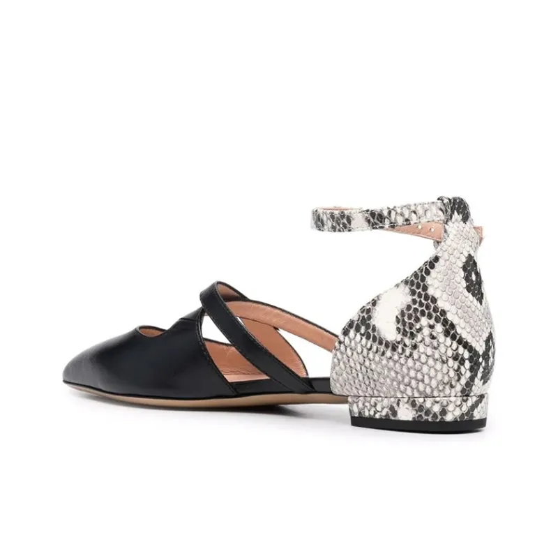 BALLY Python Print detail Pointed Pumps-3